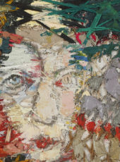 Ivan Karamyan «Lisa» (fragment), acrylic on canvas, acrylic thread 2016
