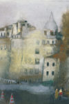 Paris. Cloudy day (paper, pastel 40×60 1996) private collection)