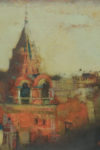 landscape with red Church