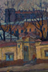 Boulevard  (oil on cardboard 59×80 1960-ies)