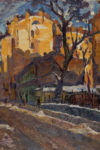 lane of old Moscow  (oil on hardboard 50×70 1960-ies)