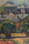 Moscow square  (oil on canvas 60х80 1960-ies)