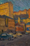 Moscow Street  (oil on hardboard 50×70 1960-ies)