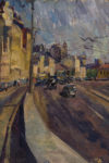 Moscow. Garden ring I  (oil on cardboard 55×84 1960-ies)