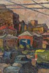 Moscow. Red gate  (oil on canvas 67х108 1960-ies)