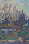 Moscow. View of the monastery of Ivanovo  (oil on canvas 125х78 1960-ies)