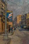 Sretenka, Tobacco store (oil on hardboard 49.5×70 1960-ies)