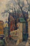 Telegrafnyi lane  (oil on canvas 80х100 1970-ies)