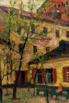 The old printing press (oil on canvas 72х117 1960-ies)