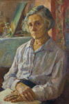 The portrait of my mother (oil on canvas 68х53 1960-1950-ies)