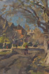 Urban motif (oil on cardboard 43×60 1960-ies)