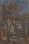 Yard Khokhlovskiy lane (oil on canvas 80х60 1970-ies)