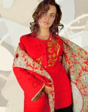 After sunsett (coat, linen, embroidery)