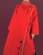 After sunsett (coat, linen, embroidery)