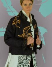 Bird (jacket, linen, embroidery)