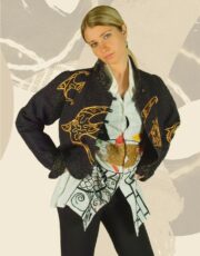 Bird (jacket, linen, embroidery)