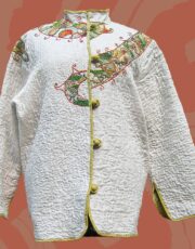 Bloom (jacket, linen, embroidery)