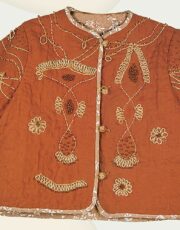 Evening (jacket, linen, embroidery)