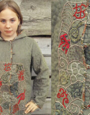 jacket, linen embroidery