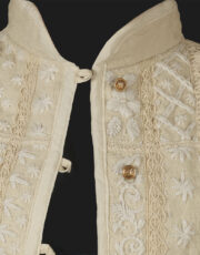 jacket, linen, embroidery (fragment)