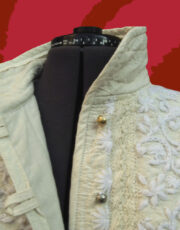jacket, linen, embroidery (fragment)