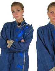 quilted coat, embroidery