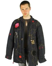 Liberty (quilted jacket, cotton embroidery, ceramics)