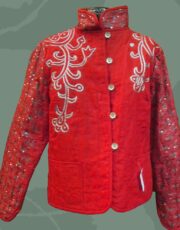 Red (jacket, linen, embroidery)
