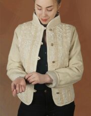 Summer (jacket, linen, embroidery)