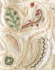 Winter (jacket, wool, embroidery) fragment