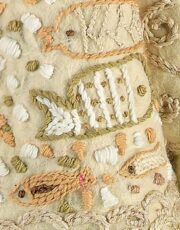 Winter (jacket, wool, embroidery) fragment (2)