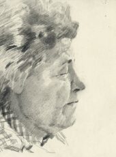 За шахматами. Портрет Карамян А.Ш.