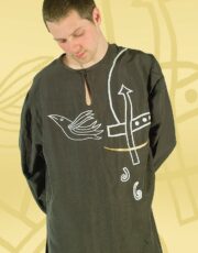 Flight (shirt, flax, embroidery)