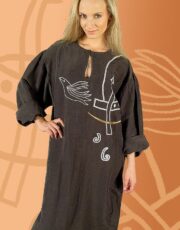 Flight (shirt, flax, embroidery)