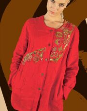 jewel (shirt, flax, embroidery)