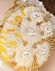 Bracelet made of cottonin thew Art Deco style (fragment)